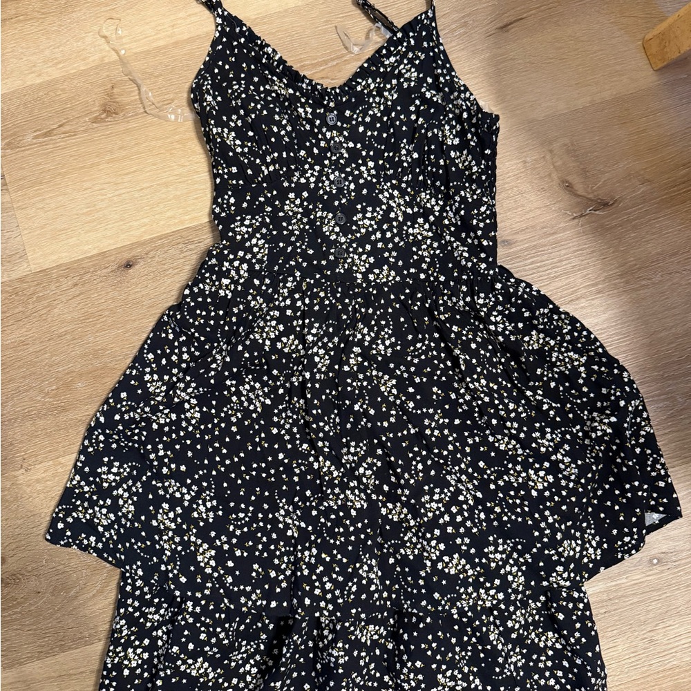 No Boundaries Black and White Floral Top